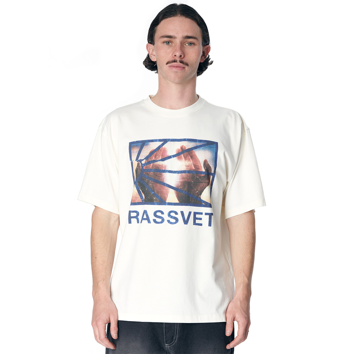 Rassvet Hands Logo T-Shirt Off White