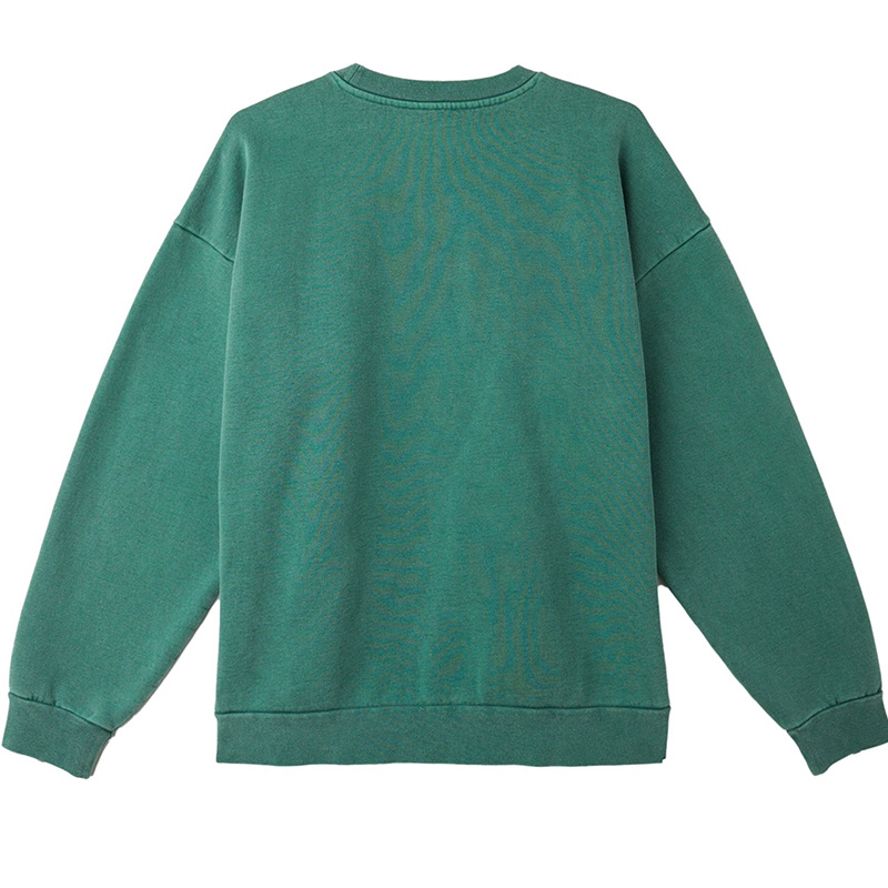 Obey Lowercase Pigment Crewneck Sweater Pigment Aventurine Green Obey Lowercase Pigment Crewneck Sweater Pigment Aventurine Green
