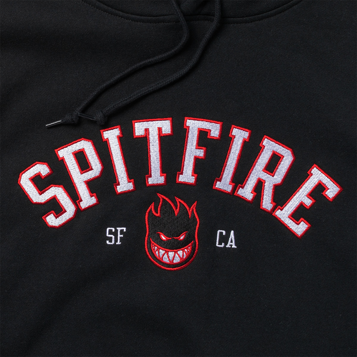Spitfire Team Bighead Embroided Custom Hooded Sweater Black