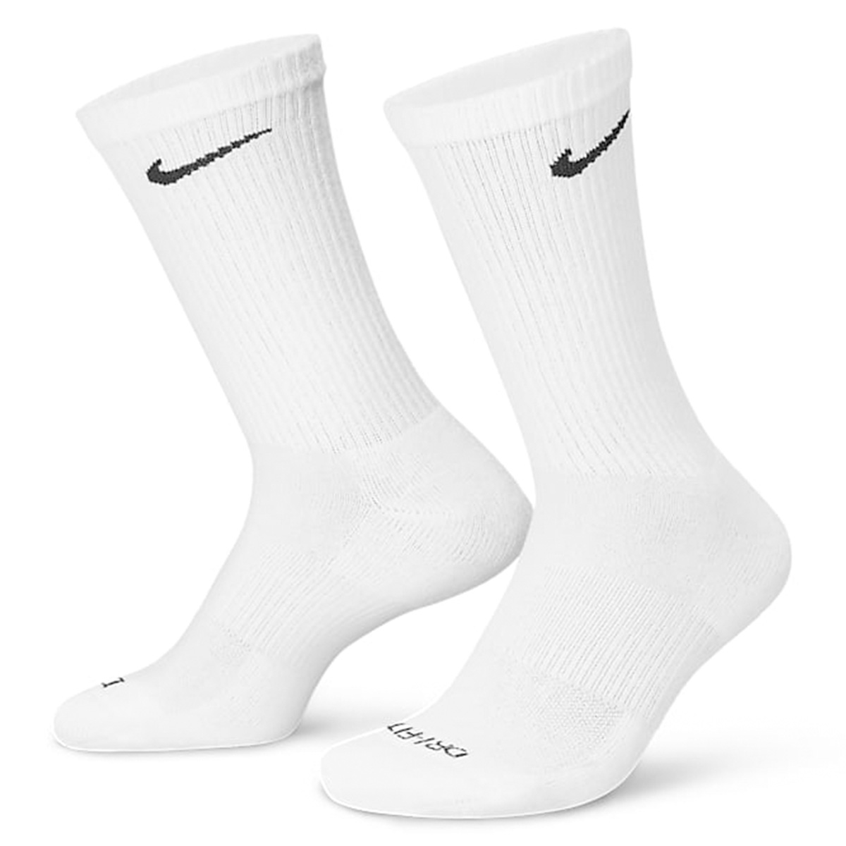 Nike SB Everyday Plus Cushioned Crew Socks White/Black 3-Pack