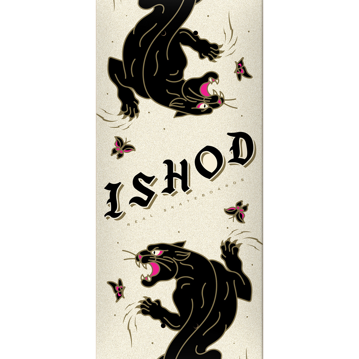 Real Ishod Cat Scratch Glitter Twin Tail Skateboard Deck 8.75 Real Ishod Cat Scratch Glitter Twin Tail Skateboard Deck 8.75