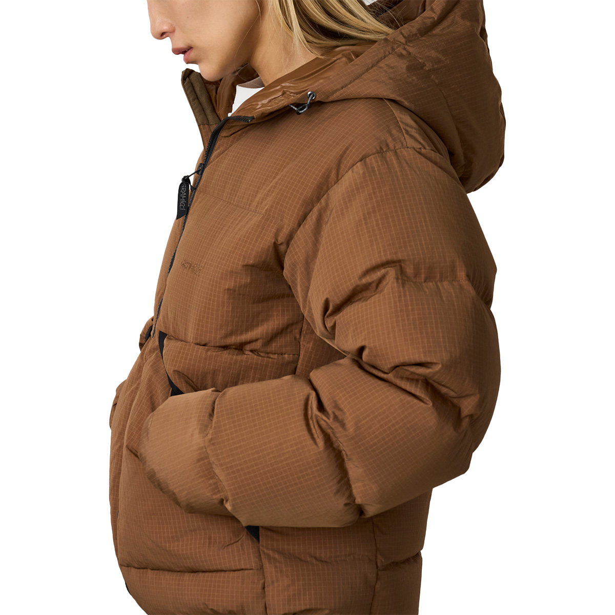Gramicci Down Puffer Hooded Jacket Brown Gramicci Down Puffer Hooded Jacket Brown