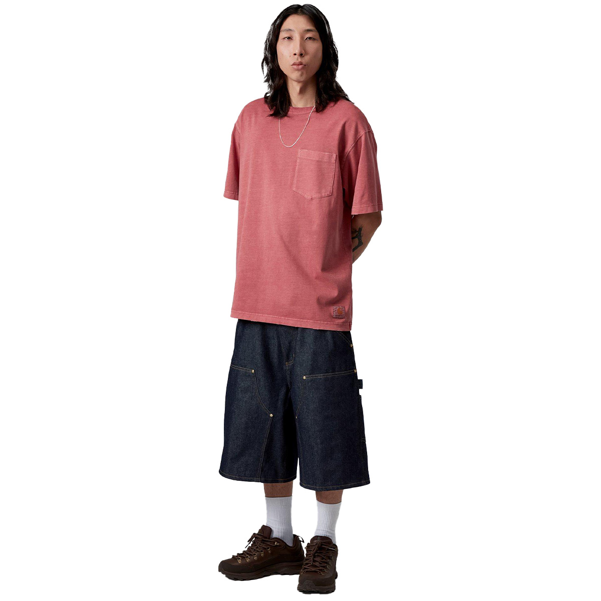 Carhartt WIP Torion Pocket T-Shirt Marsala Grind Wash