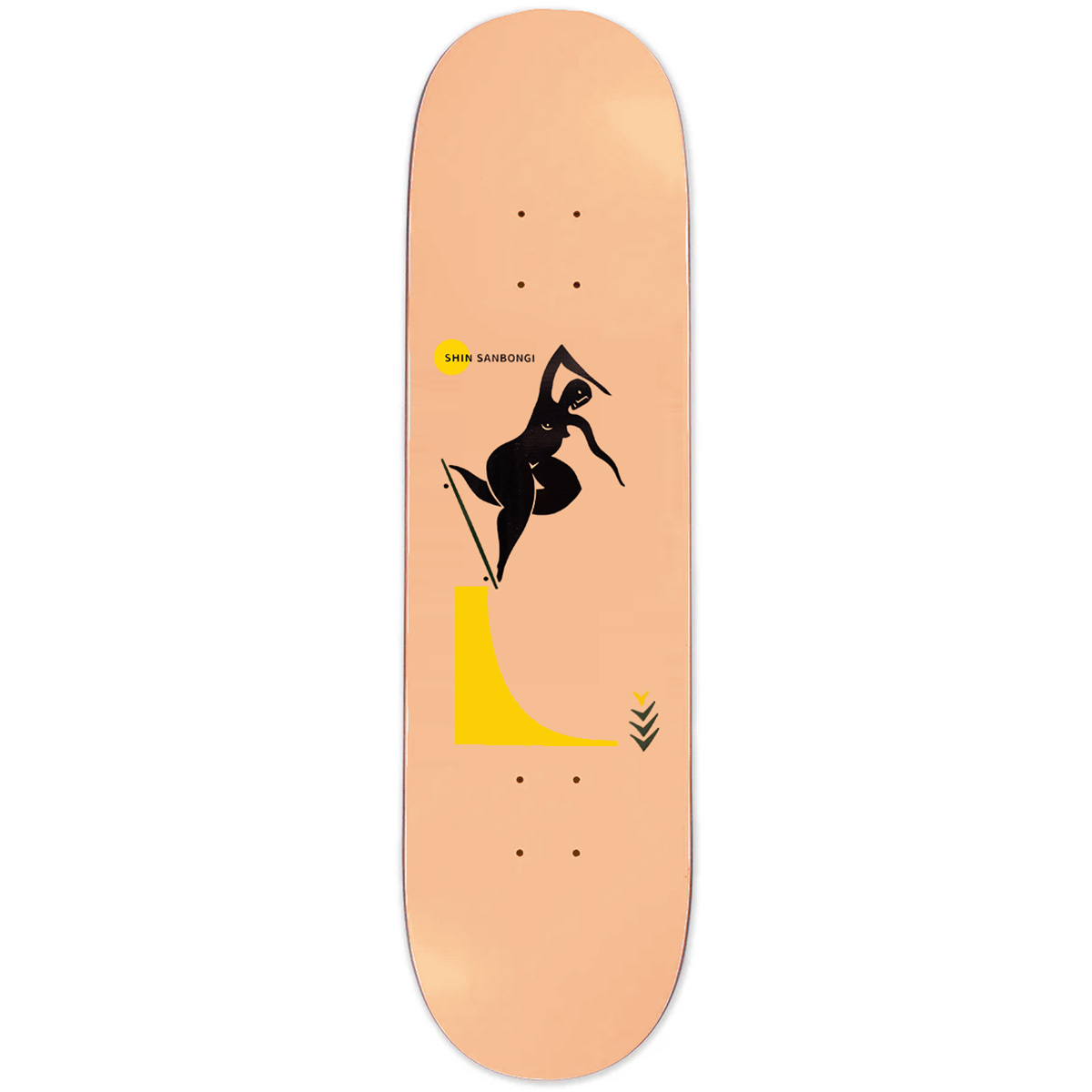 Polar Shin Sanbongi Backside Noseblunt Sand Skateboard Deck 8.5 Polar Shin Sanbongi Backside Noseblunt Sand Skateboard Deck 8.5