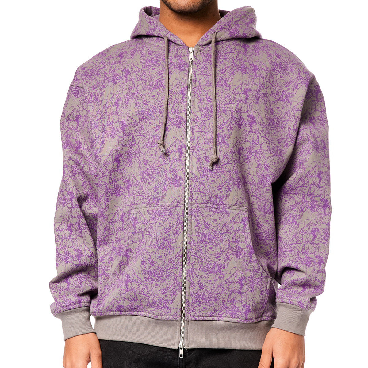 Rassvet Sketch Zip Hooded Sweater Dark Grey Rassvet Sketch Zip Hooded Sweater Dark Grey