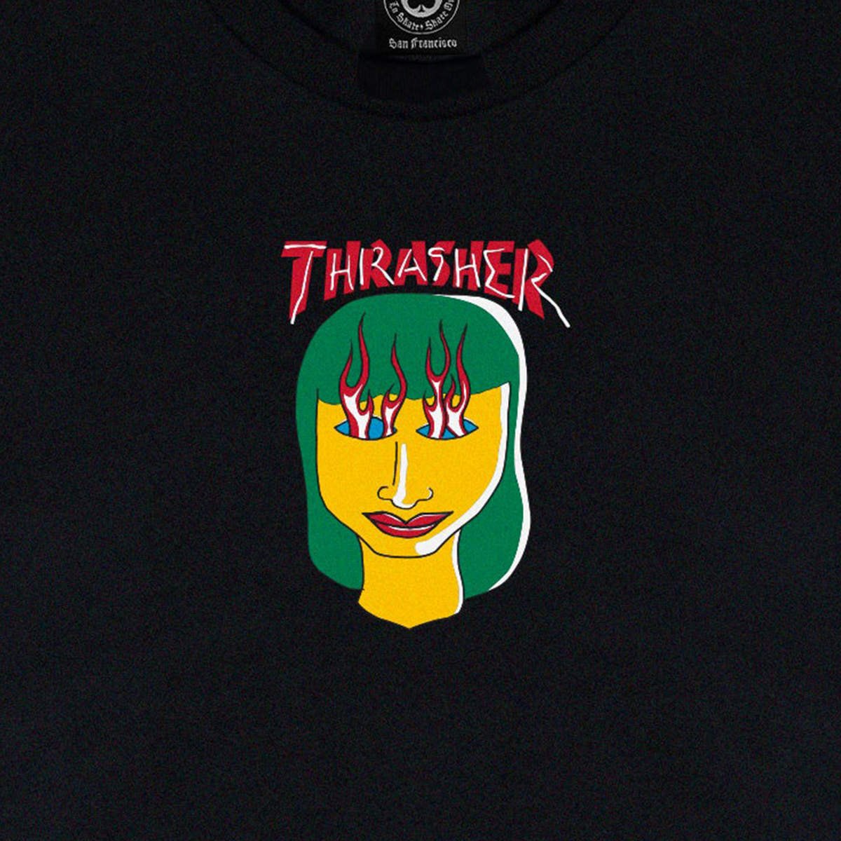 Thrasher Talk Shit By Gonz T-Shirt Black Thrasher Talk Shit By Gonz T-Shirt Black