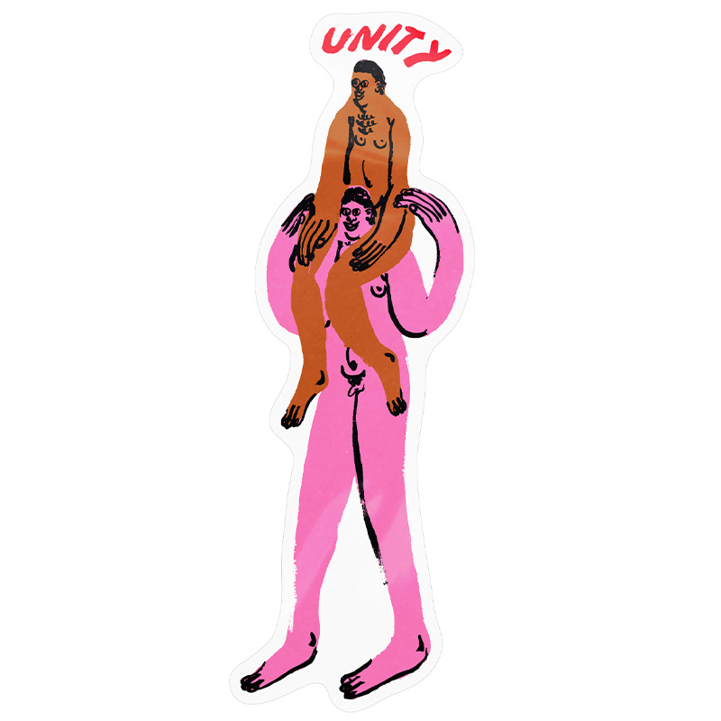 Unity On Top Sticker