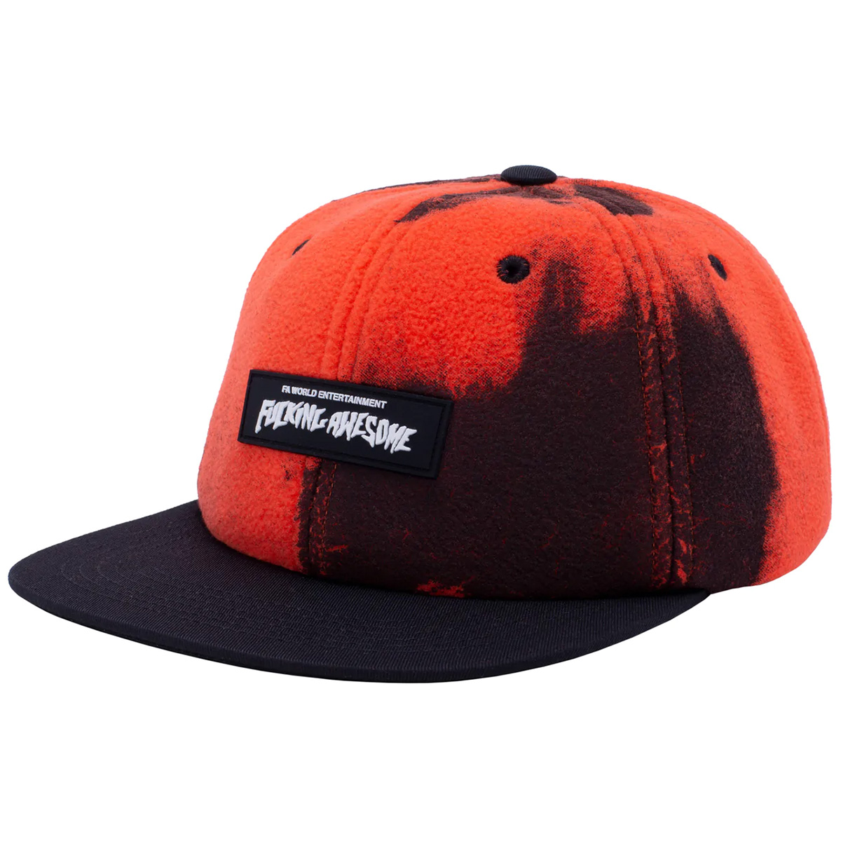 Fucking Awesome Burn Face 6 Panel Strapback Cap Orange/Black