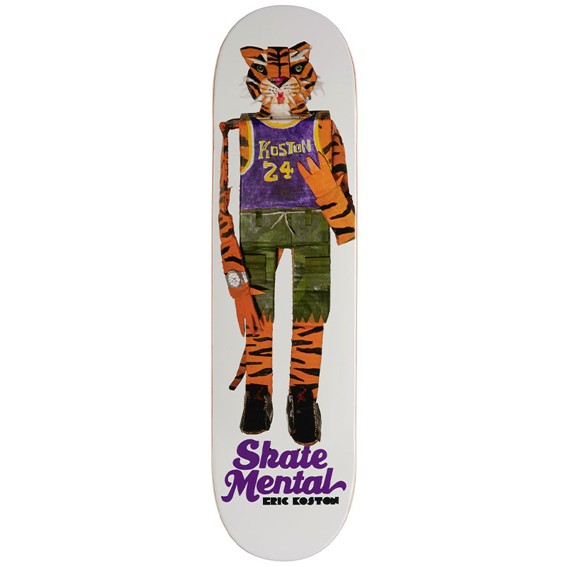 Skate Mental Koston Tiger White Skateboard Deck 8.0