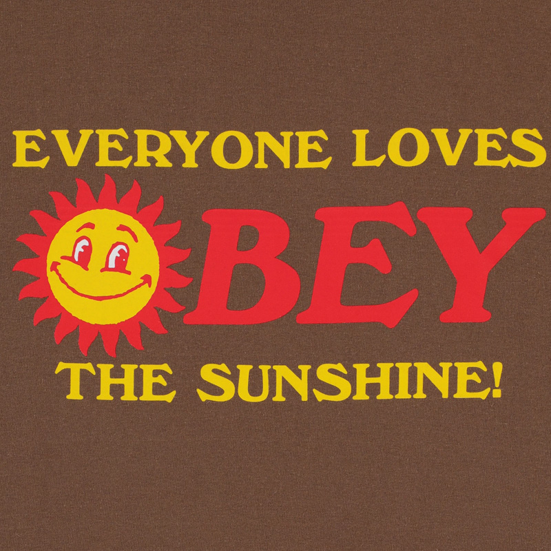 Obey Everyoneloves The Sunshin T-Shirt Silt Obey Everyoneloves The Sunshin T-Shirt Silt