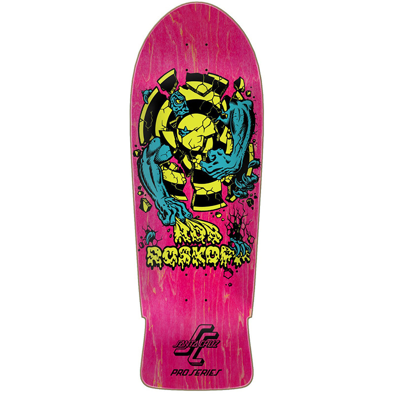 Santa Cruz Roskopp 3 Skateboard Deck Pink 10.25