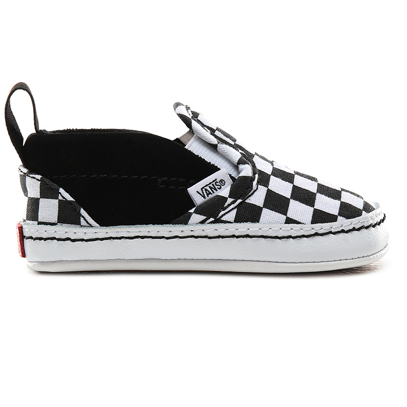 Vans In Slip-On V Crib Checker Black/True White Vans In Slip-On V Crib Checker Black/True White
