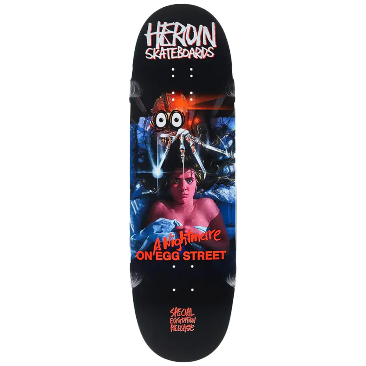 Heroin Nightmare On Egg Street Skateboard Deck 9.875