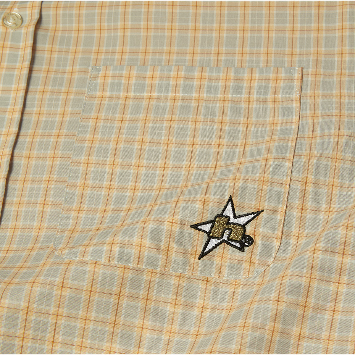 HUF H Star Plaid Shirt Putty