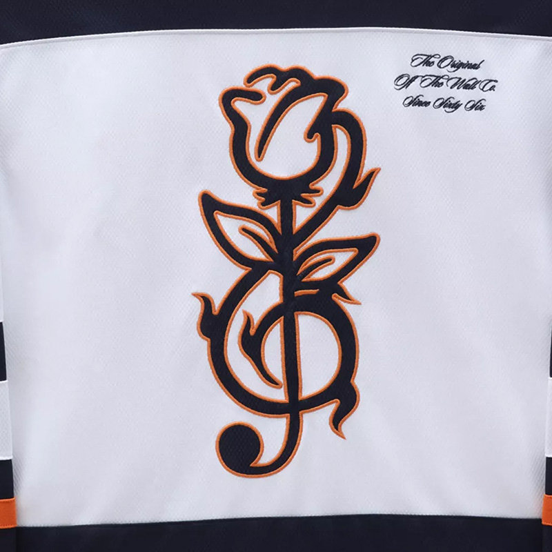 Vans Treble Rose Hockey Jersey White/Dress Blue Vans Treble Rose Hockey Jersey White/Dress Blue