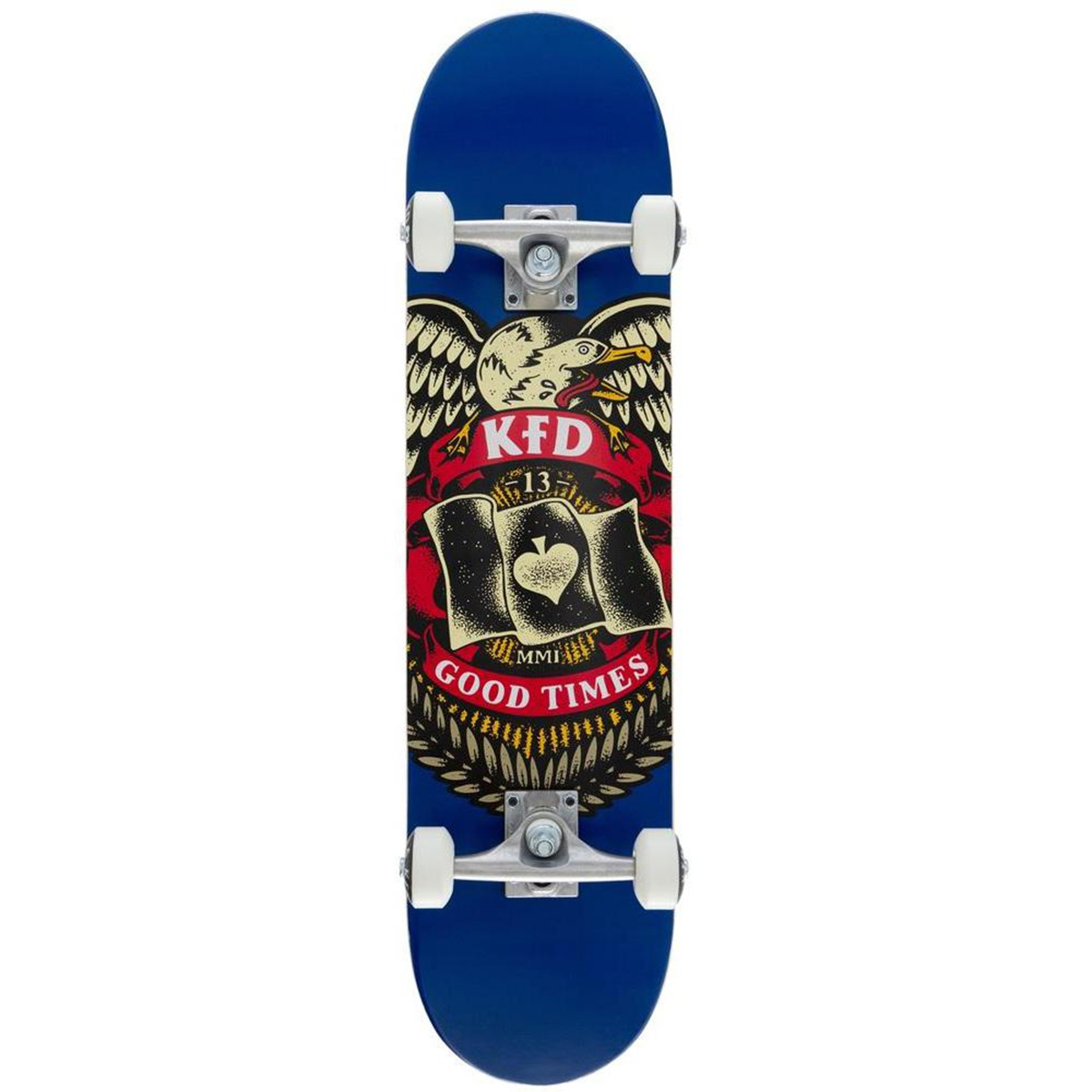 KFD Badge Young Guns Complete Skateboard Navy 7.75