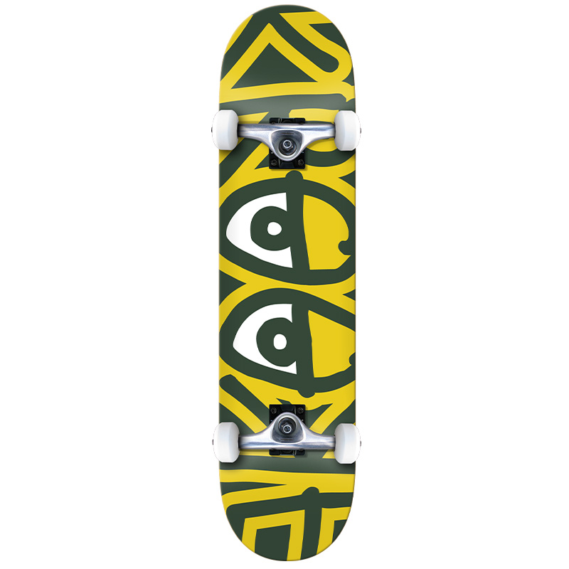 Krooked Team Big Eyes Mini Complete Skateboard 7.3