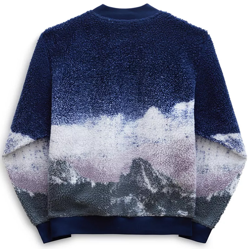 Vans Overlook Sherpa Crewneck Sweater Dress Blues Vans Overlook Sherpa Crewneck Sweater Dress Blues
