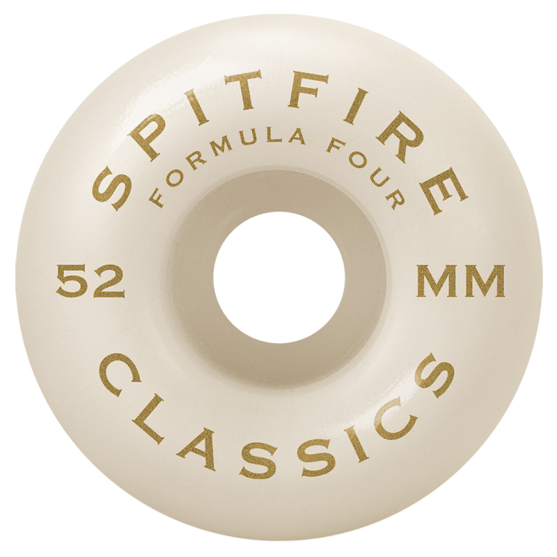 Spitfire Formula Four Classic Wheels Natural/Green 101D 52mm