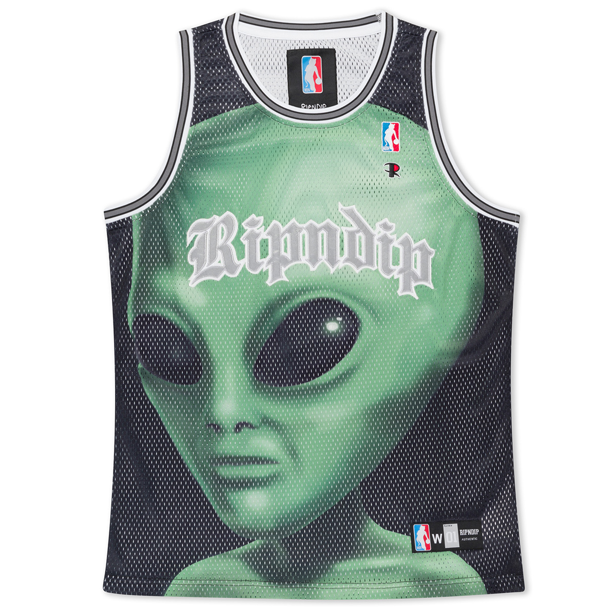 RipnDip We Come In Peace Basketball Jersey Black RipnDip We Come In Peace Basketball Jersey Black