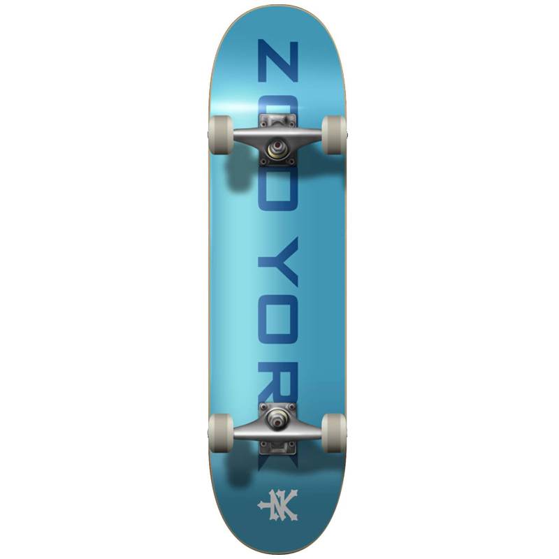 Zoo York OG 95 Logo Block Complete Skateboard Blue/Blue/White 8.0