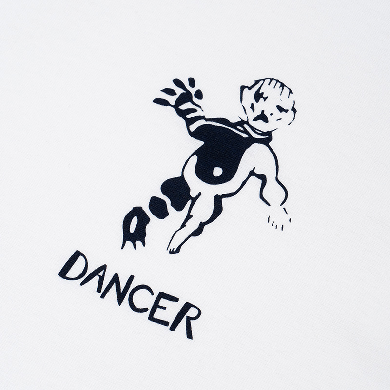 Dancer D6 OG Logo Longsleeve T-Shirt White Dancer D6 OG Logo Longsleeve T-Shirt White