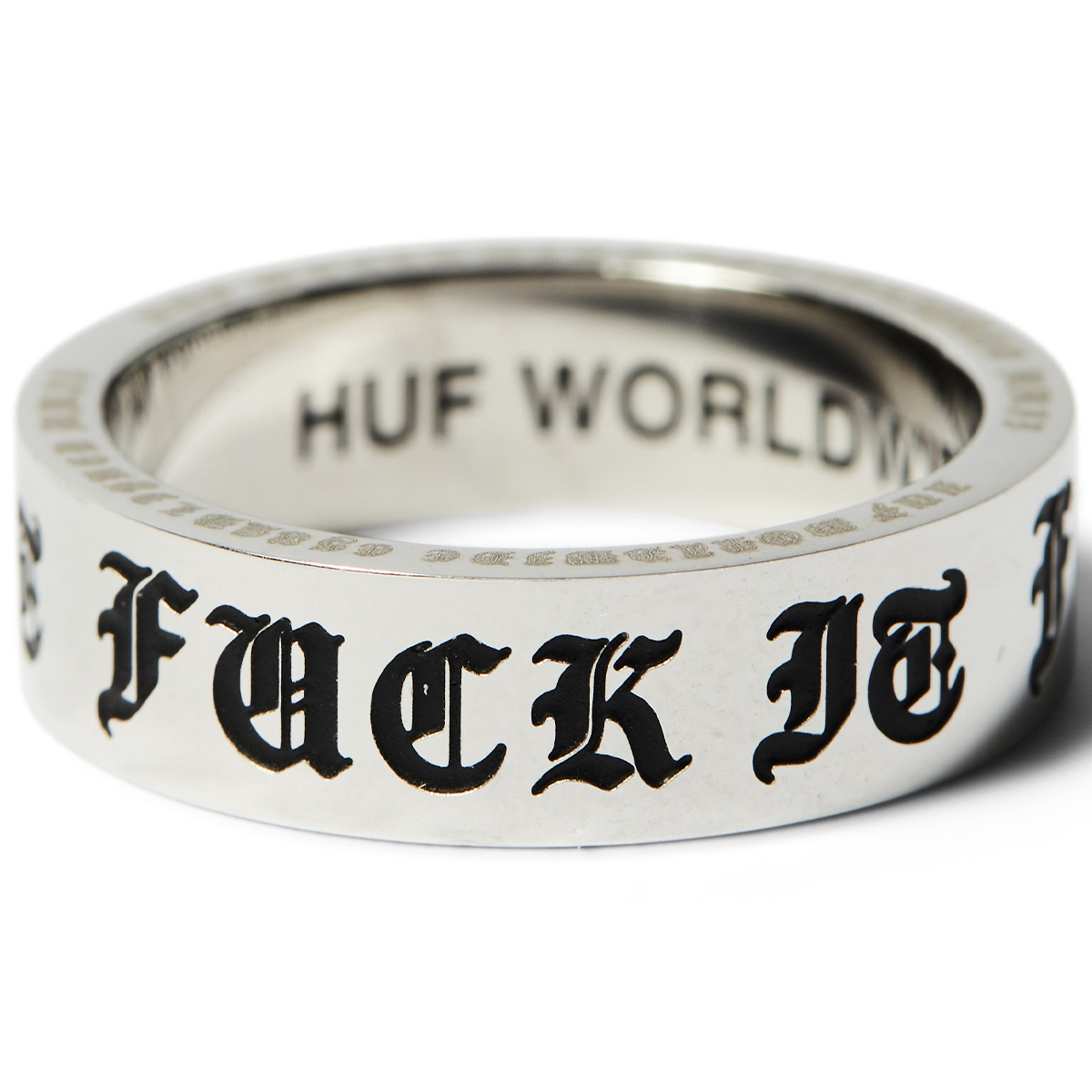 HUF Old E Ring Silver