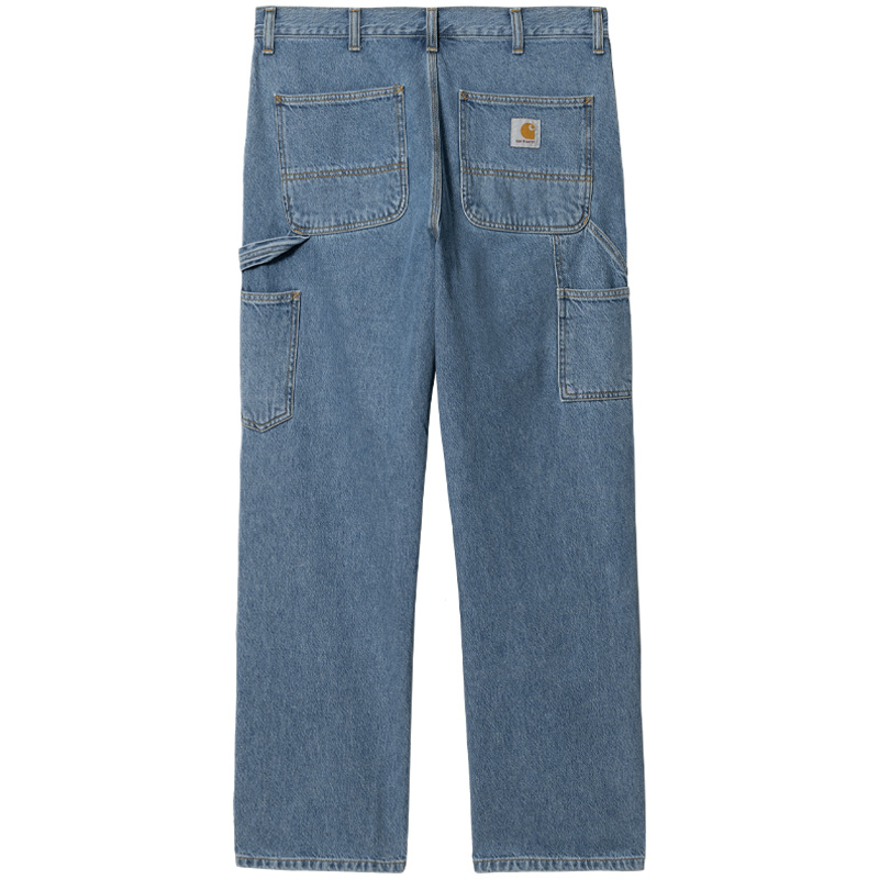 Carhartt WIP Double Knee Pant Blue Heavy Stone Wash Carhartt WIP Double Knee Pant Blue Heavy Stone Wash