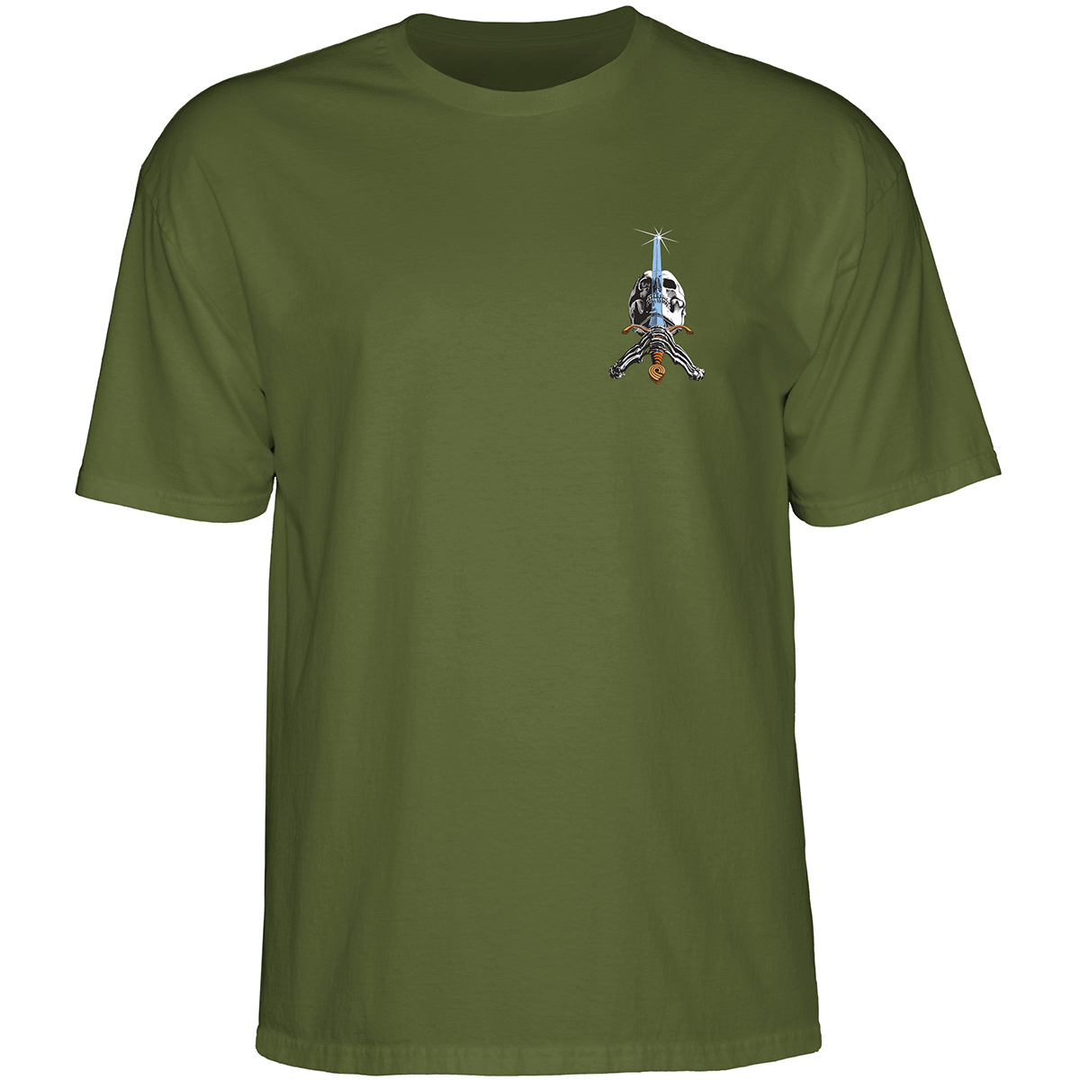 Powell Peralta Skull and Sword T-Shirt Military Green Powell Peralta Skull and Sword T-Shirt Military Green