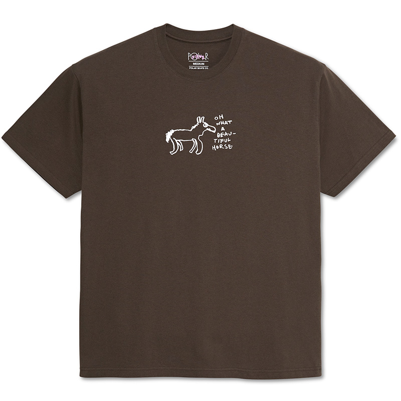 Polar Beautiful Horses T-Shirt Chocolate