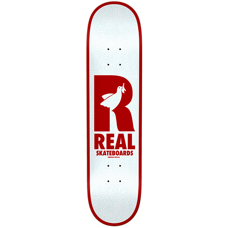 Real Renewal Doves Skateboard Deck White 8.06
