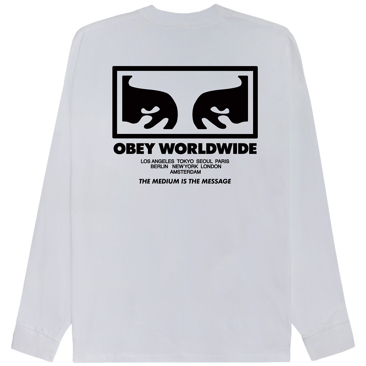 Obey The Medium Is The Message Longsleeve T-Shirt White