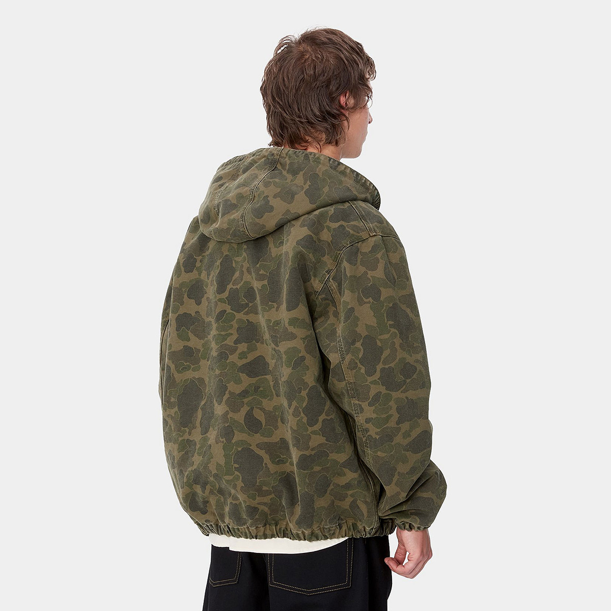 Carhartt WIP Duck Active Jacket Camo Duck Green/Office Green Garment Dyed Carhartt WIP Duck Active Jacket Camo Duck Green/Office Green Garment Dyed