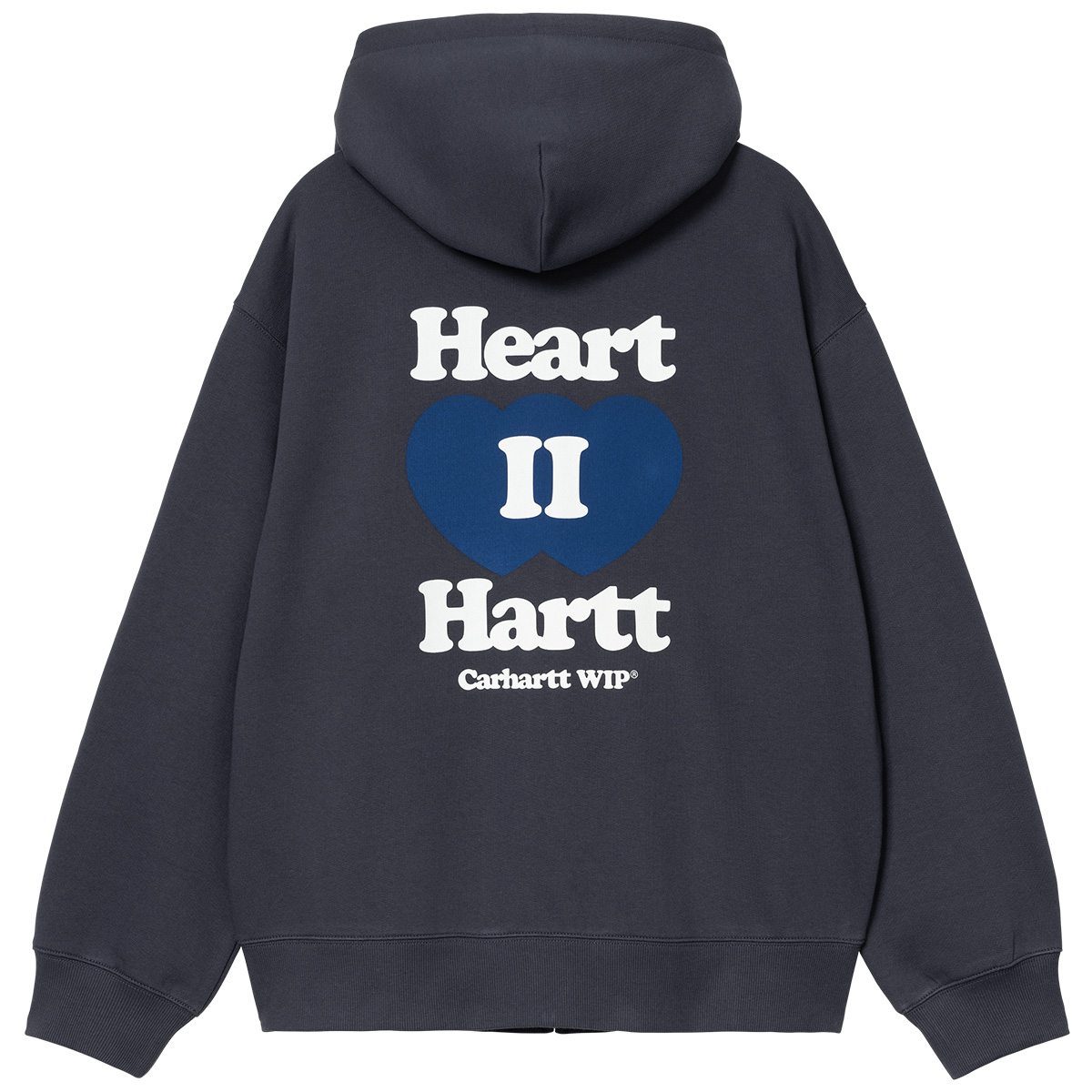 Carhartt WIP Heart II Hartt Hooded Sweater Jacket Blue