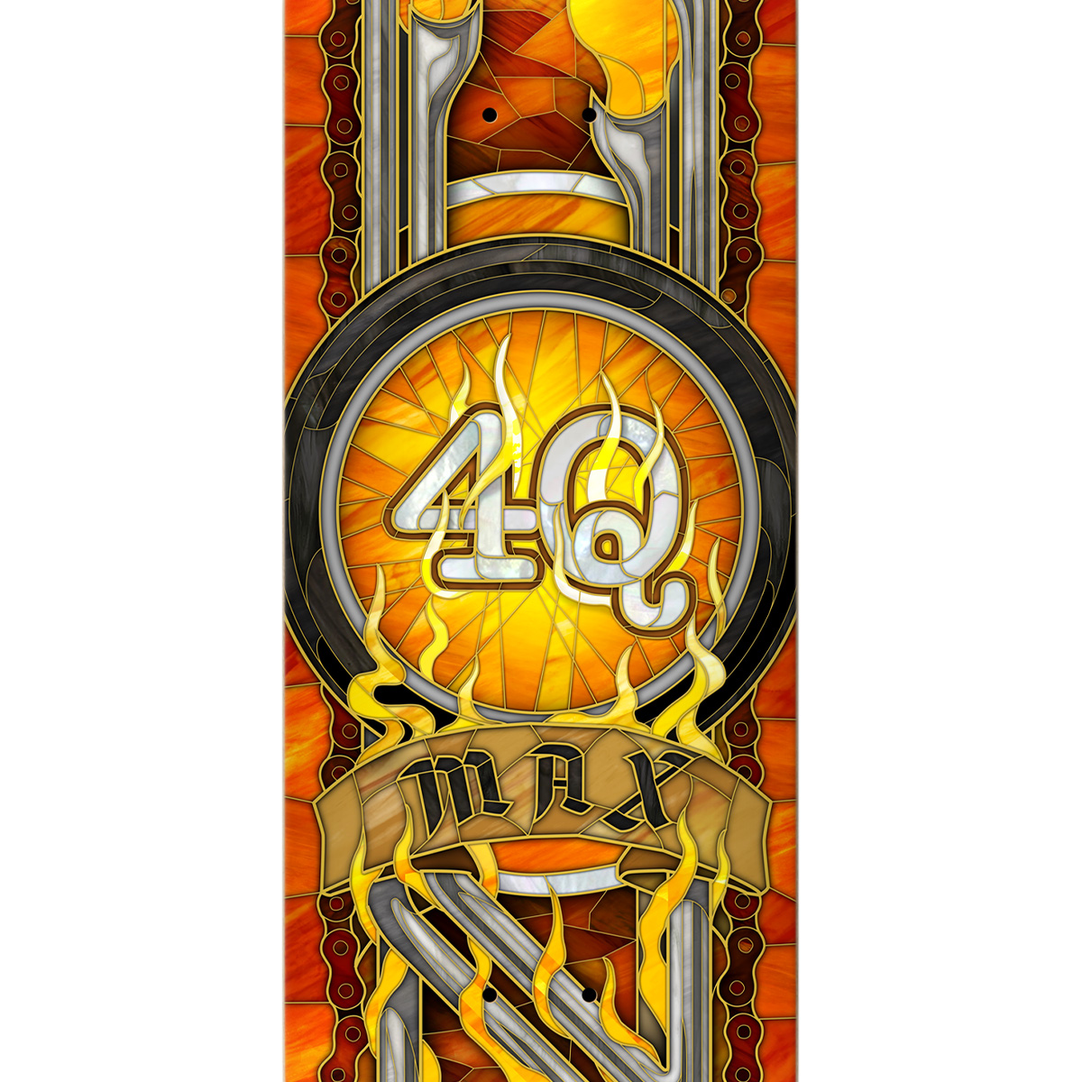 Real Max Schaaf 4Q Cathedral Skateboard Deck 8.5