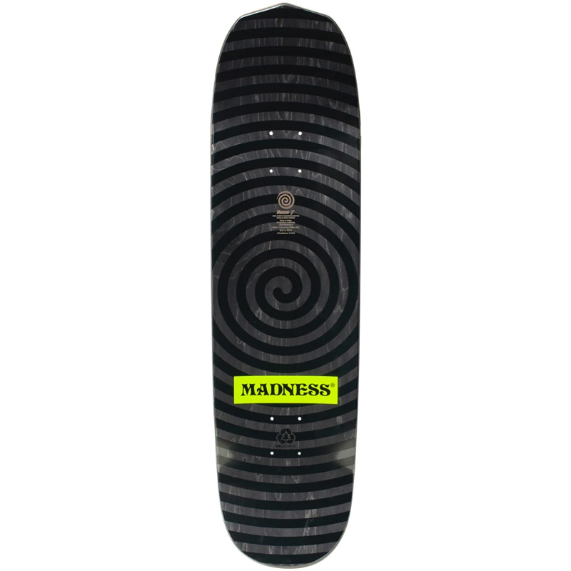 Madness Vision R7 Slick Skateboard Deck Blue 8.5