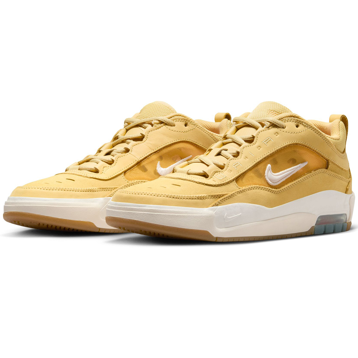Nike SB Air Max Ishod ISO Saturn Gold/Sail-Saturn Gold-Solar Flare-Gum Lt Brown-Safety Orange