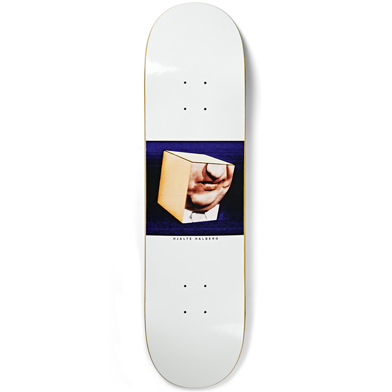 Polar Hjalte Halberg Isolation Skateboard Deck White 8.0 Polar Hjalte Halberg Isolation Skateboard Deck White 8.0