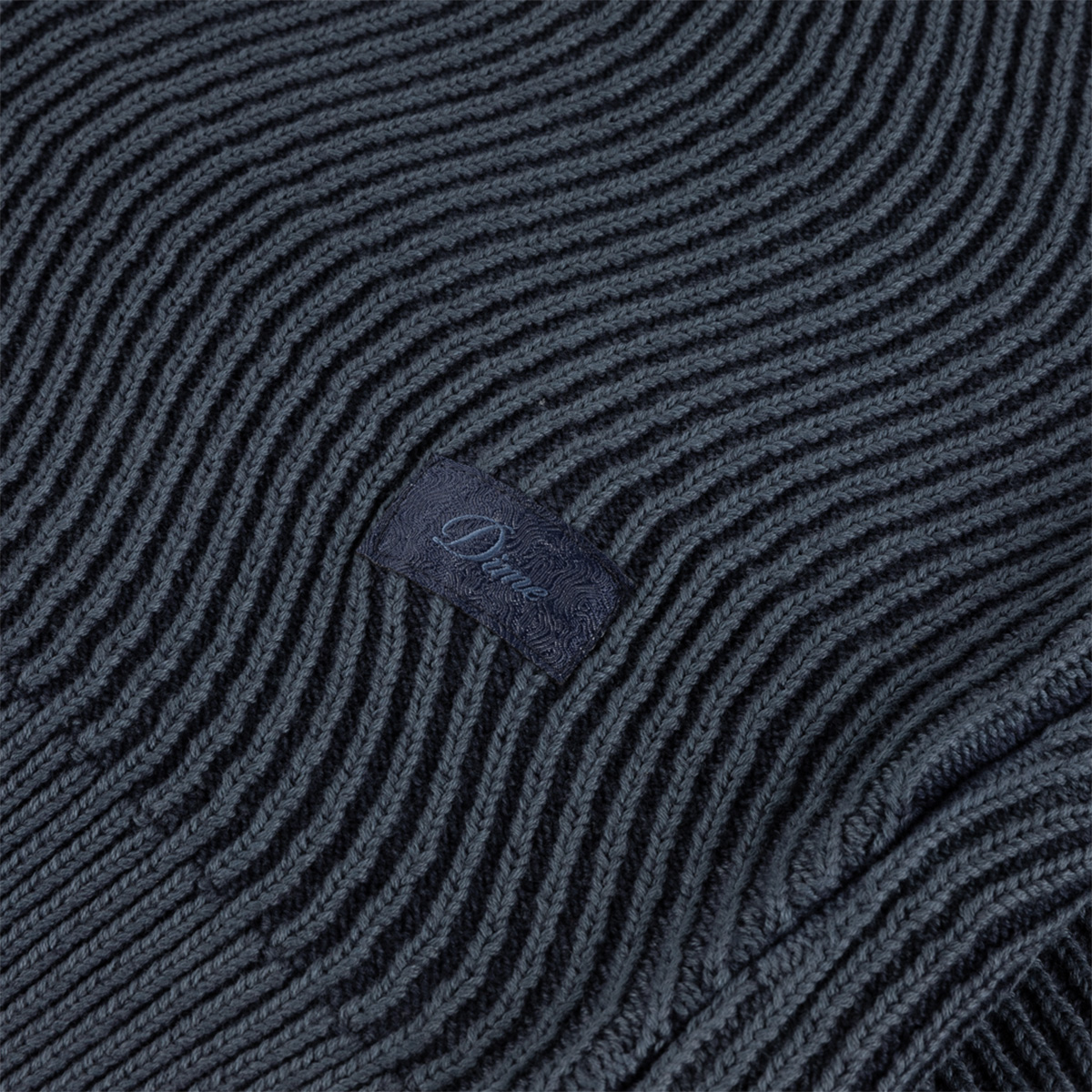Dime Wave Knit Sweater Navy