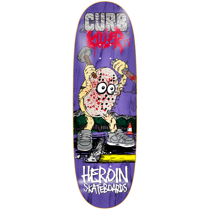 Heroin Curb Killer 4 Skateboard Deck 10.0