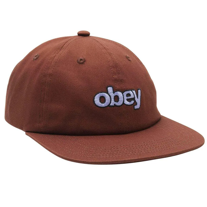 Obey Buzz Low Profile 6 Panel Snapback Cap Sepia Obey Buzz Low Profile 6 Panel Snapback Cap Sepia