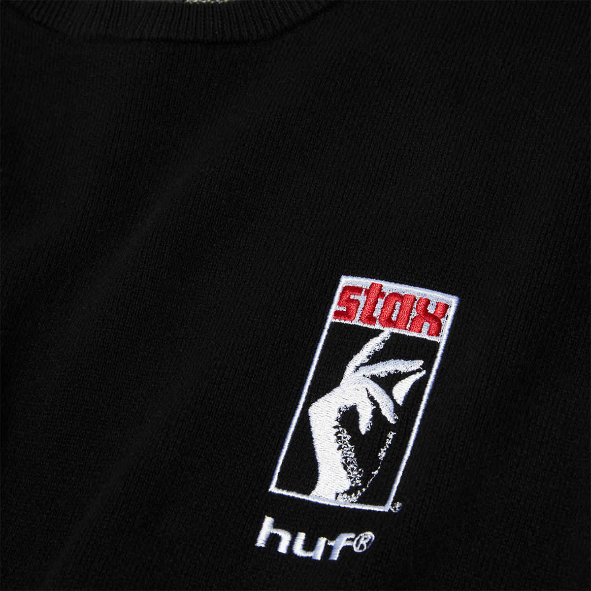 HUF Black Moses Knit Sweater Black