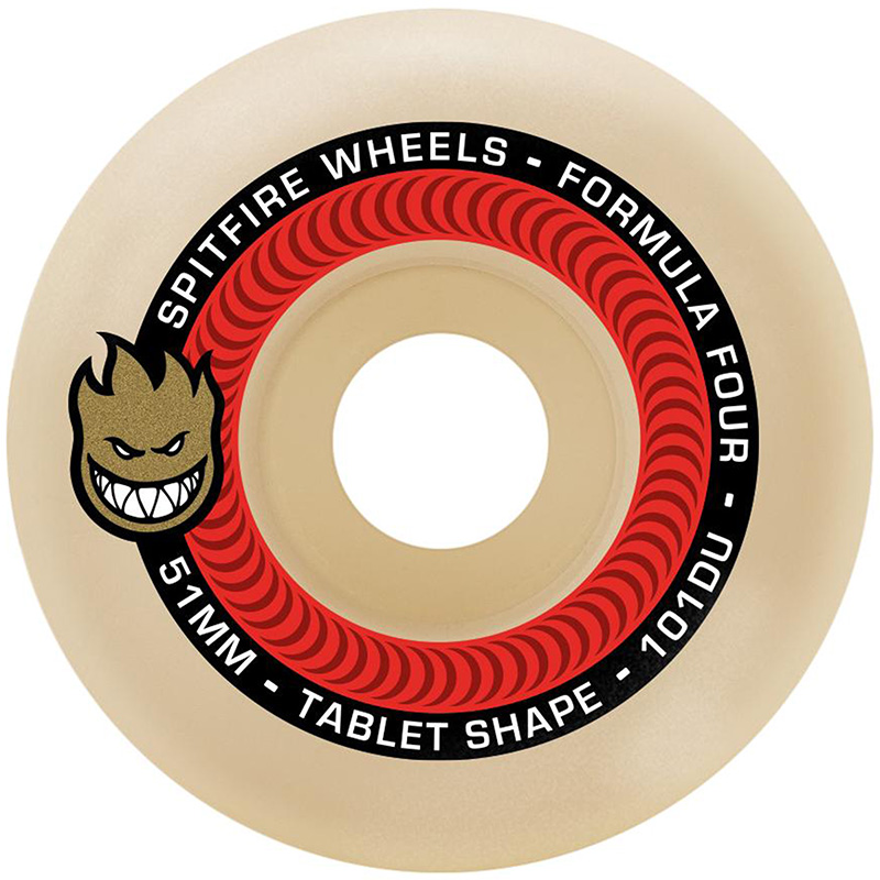 Spitfire Formula Four Tablets Wheels Natural 101D 53mm Spitfire Formula Four Tablets Wheels Natural 101D 53mm