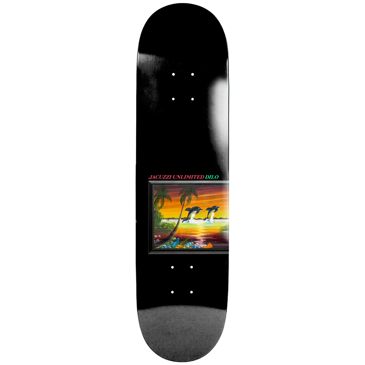 Jacuzzi John Dilo Flipper Skateboard Deck Black 8.25