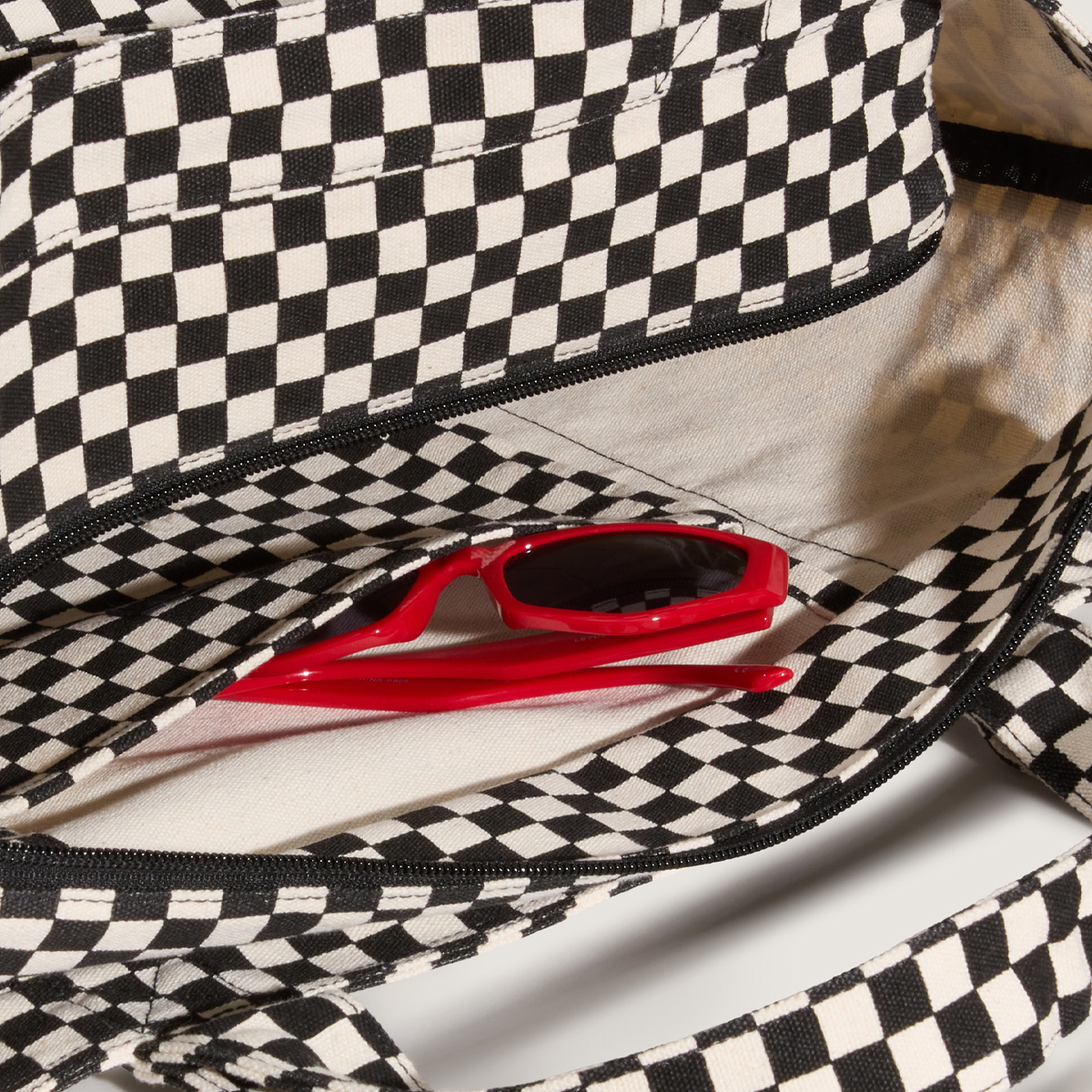 Vans Tell All Zip Tote Bag Checkerboard