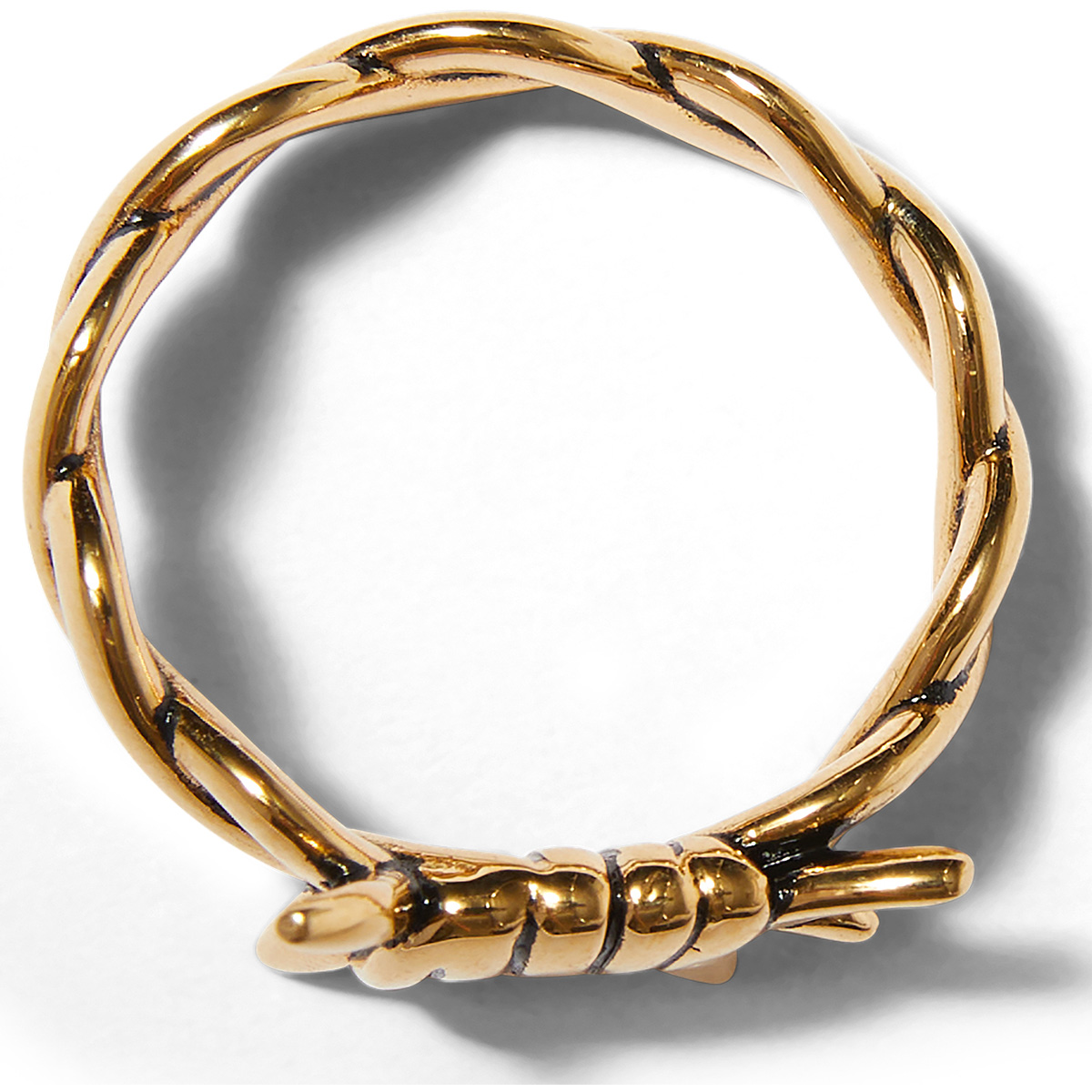 HUF Barbed Wire Ring Gold 8