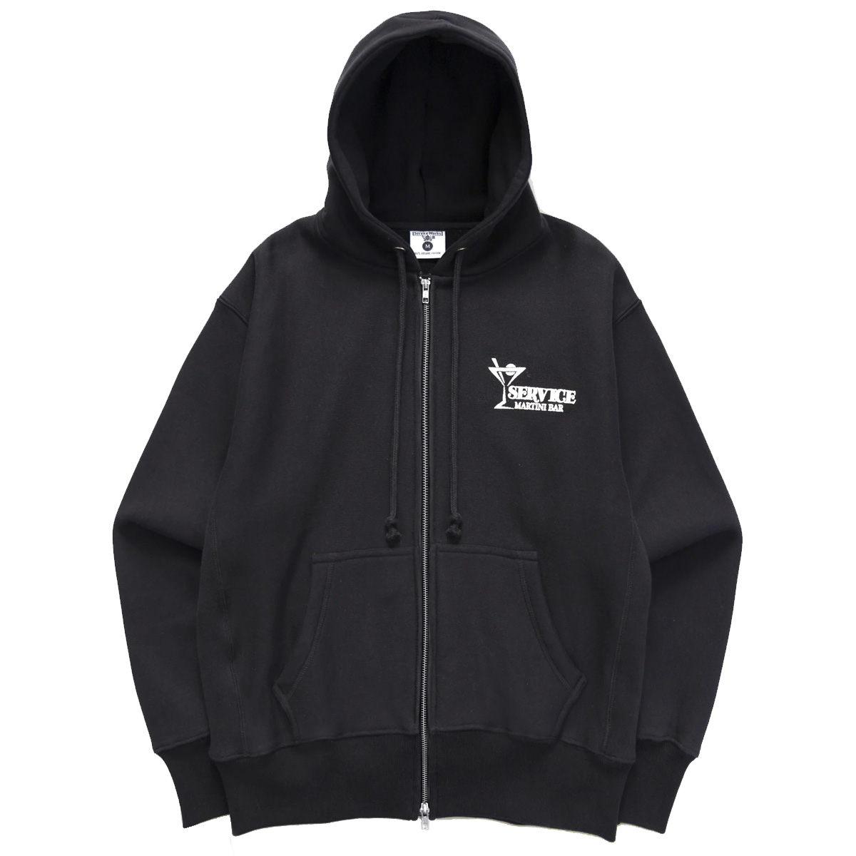 Service Works Martini Zipper Hooded Sweater Black Service Works Martini Zipper Hooded Sweater Black