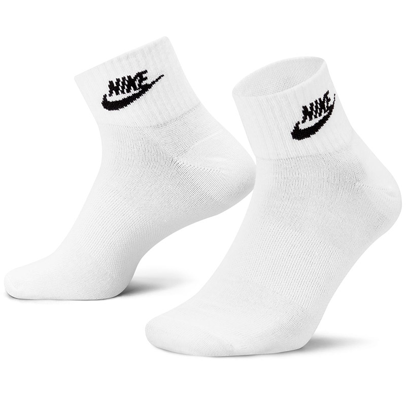 Nike SB Everyday Essential Ankle Socks White/Black 3-Pack Nike SB Everyday Essential Ankle Socks White/Black 3-Pack