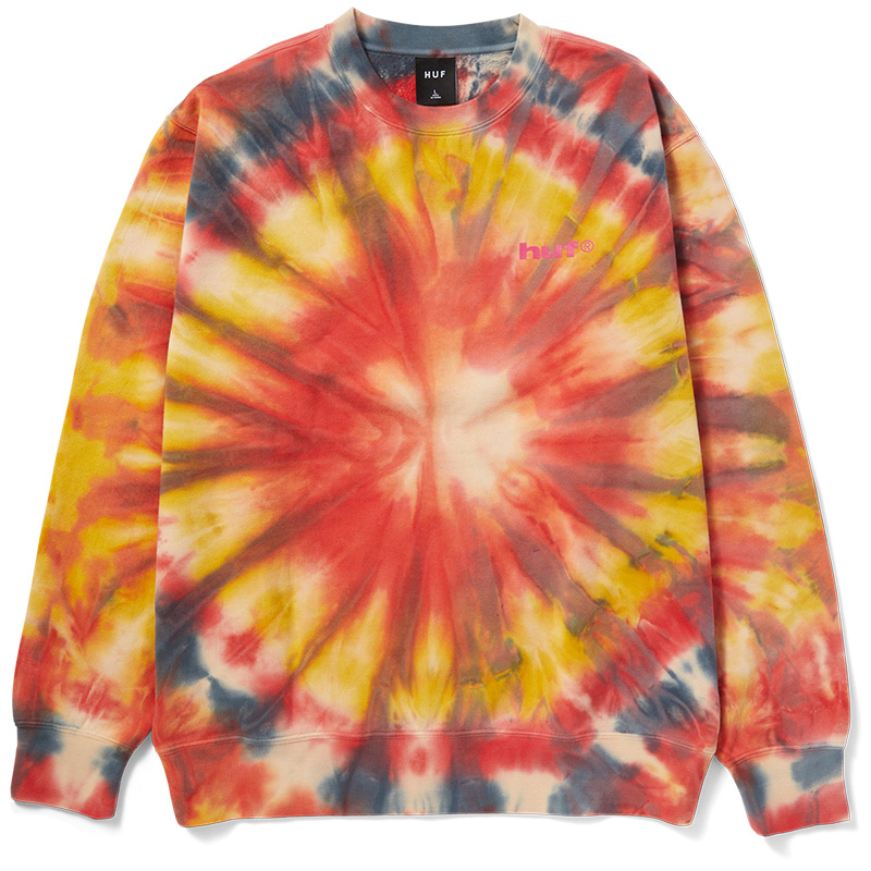 HUF Dye Guy Crewneck Sweater Orange