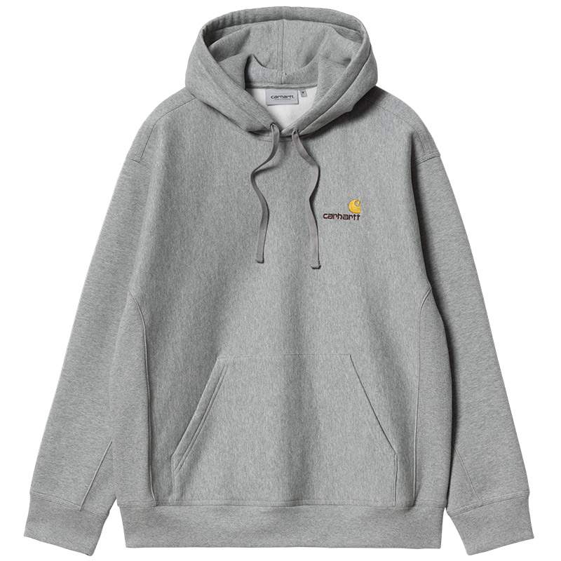 Carhartt WIP American Script Hoodie Grey Heather Carhartt WIP American Script Hoodie Grey Heather